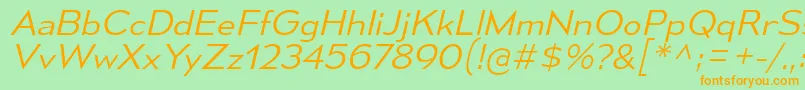 MesmerizeSeLtIt Font – Orange Fonts on Green Background