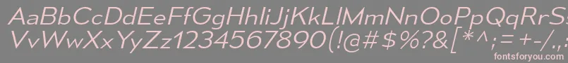 フォントMesmerizeSeLtIt – 灰色の背景にピンクのフォント