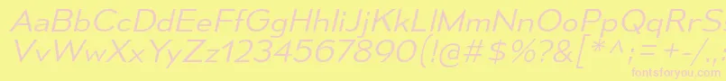 MesmerizeSeLtIt Font – Pink Fonts on Yellow Background