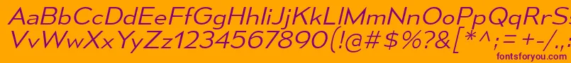 MesmerizeSeLtIt Font – Purple Fonts on Orange Background