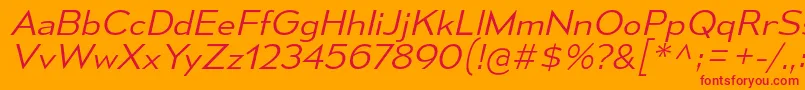 MesmerizeSeLtIt Font – Red Fonts on Orange Background