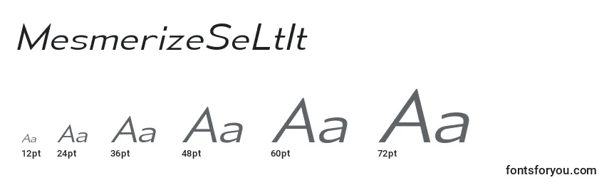 MesmerizeSeLtIt font sizes