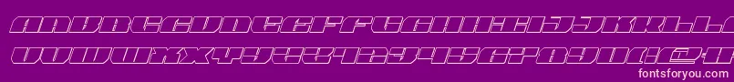 joysharkoutital Font – Pink Fonts on Purple Background