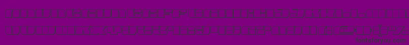 joysharkoutsemicond-Schriftart – Schwarze Schriften auf violettem Hintergrund