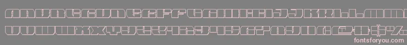 joysharkoutsemicond Font – Pink Fonts on Gray Background