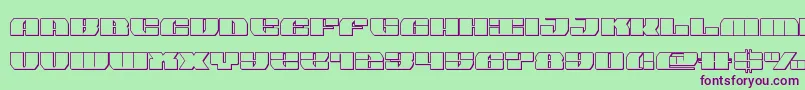 Fonte joysharkoutsemicond – fontes roxas em um fundo verde