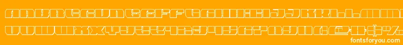 joysharkoutsemicond Font – White Fonts on Orange Background