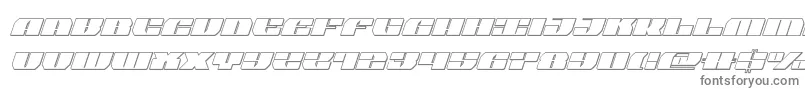 joysharkoutsemicondital-fontti – harmaat kirjasimet valkoisella taustalla