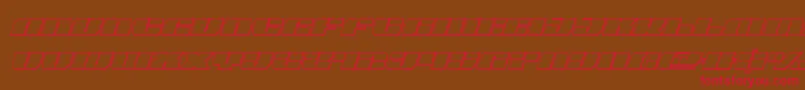 joysharkoutsemicondital Font – Red Fonts on Brown Background
