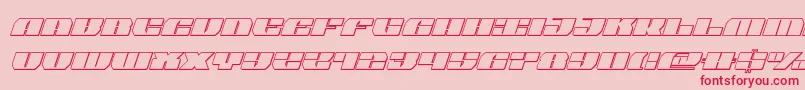 joysharkoutsemicondital Font – Red Fonts on Pink Background