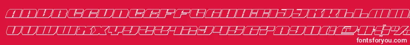 joysharkoutsemicondital Font – White Fonts on Red Background
