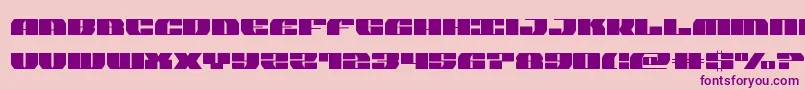 joysharksemicond Font – Purple Fonts on Pink Background