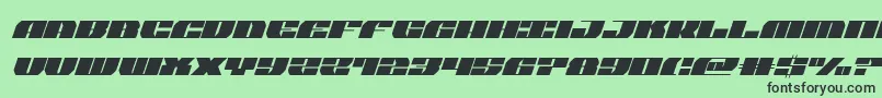 joysharksemicondital Font – Black Fonts on Green Background