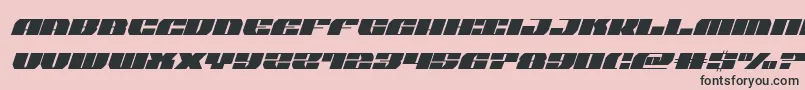 joysharksemicondital Font – Black Fonts on Pink Background
