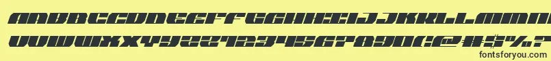 joysharksemicondital Font – Black Fonts on Yellow Background