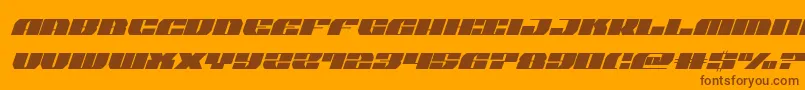 joysharksemicondital Font – Brown Fonts on Orange Background