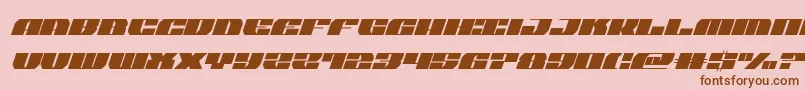 joysharksemicondital Font – Brown Fonts on Pink Background