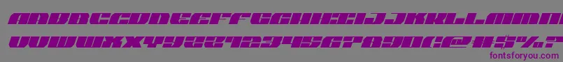 joysharksemicondital Font – Purple Fonts on Gray Background