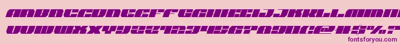 joysharksemicondital Font – Purple Fonts on Pink Background
