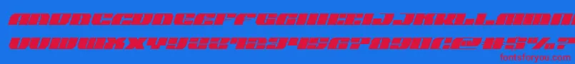 joysharksemicondital Font – Red Fonts on Blue Background