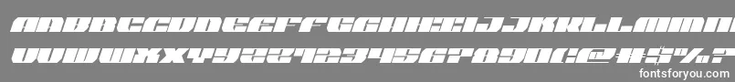 フォントjoysharksemicondital – 灰色の背景に白い文字