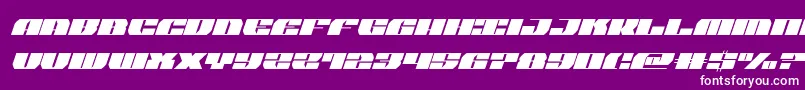 joysharksemicondital Font – White Fonts on Purple Background
