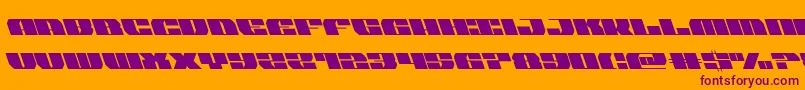 joysharksemicondleft Font – Purple Fonts on Orange Background