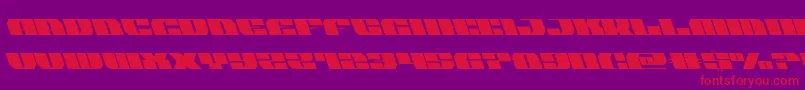 joysharksemicondleft Font – Red Fonts on Purple Background