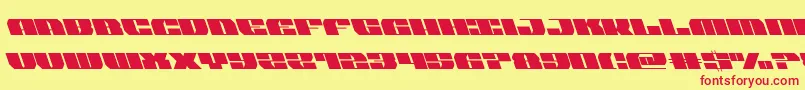 joysharksemicondleft Font – Red Fonts on Yellow Background