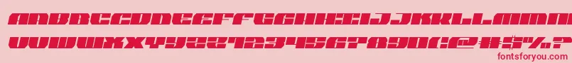 joysharksemicondsemital Font – Red Fonts on Pink Background