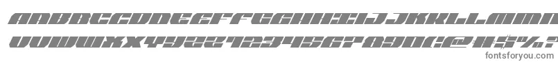 joysharksemicondsuperital Font – Gray Fonts on White Background