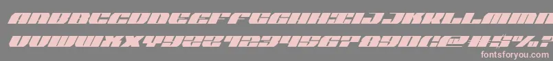 joysharksemicondsuperital Font – Pink Fonts on Gray Background