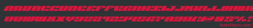 joysharksemicondsuperital Font – Red Fonts on Black Background