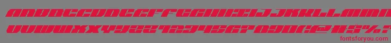 joysharksemicondsuperital Font – Red Fonts on Gray Background
