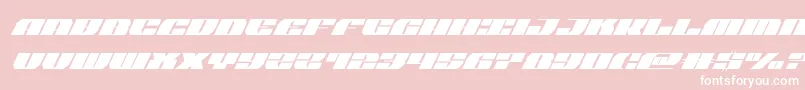 joysharksemicondsuperital Font – White Fonts on Pink Background