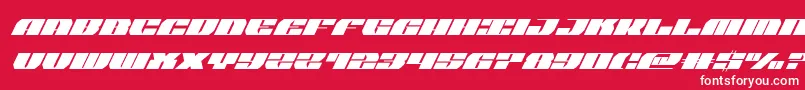 joysharksemicondsuperital Font – White Fonts on Red Background