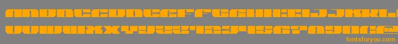 joysharksemiexpand Font – Orange Fonts on Gray Background