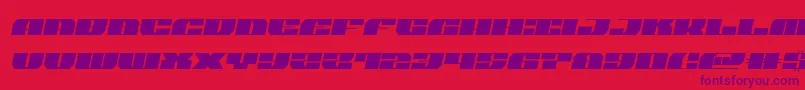 joysharksemital Font – Purple Fonts on Red Background