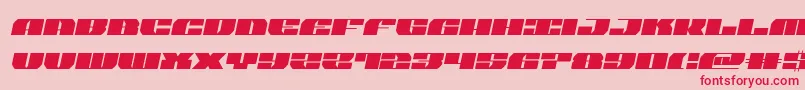 joysharksemital Font – Red Fonts on Pink Background