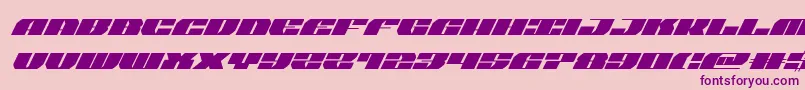 joysharksuperital-Schriftart – Violette Schriften auf rosa Hintergrund