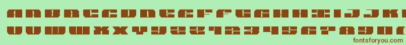 joysharktitle-fontti – ruskeat fontit vihreällä taustalla