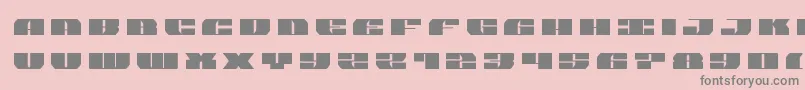 Fonte joysharktitle – fontes cinzas em um fundo rosa