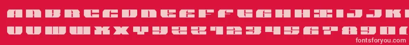 joysharktitle Font – Pink Fonts on Red Background