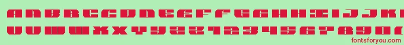 joysharktitle-fontti – punaiset fontit vihreällä taustalla