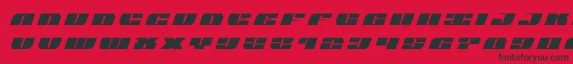 joysharktitleital Font – Black Fonts on Red Background