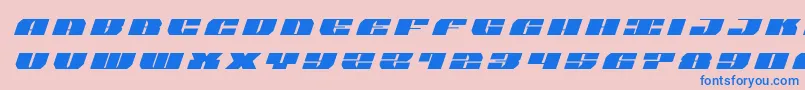Police joysharktitleital – polices bleues sur fond rose