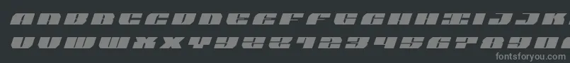 joysharktitleital Font – Gray Fonts on Black Background