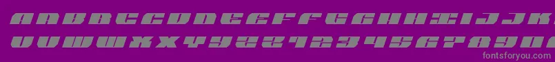 joysharktitleital Font – Gray Fonts on Purple Background