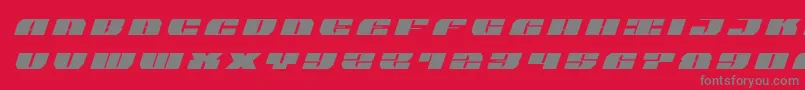 joysharktitleital Font – Gray Fonts on Red Background