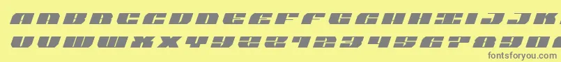 joysharktitleital Font – Gray Fonts on Yellow Background
